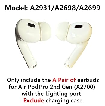 Original Left and Right Earbuds Replacement for AirPod Pro